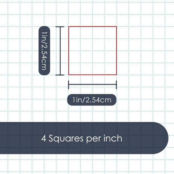GeekNavy 11" x 17" Quadrille Graph Paper 50 Sheets Landscape - 0.25" Architect - Picture 6 of 10